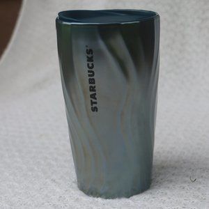 Starbucks Navy Iridescent Ceramic Tumbler 12 fl oz NEW